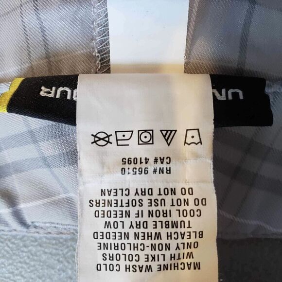 Under Armour UA Shorts Men's Size 40 Gray Plaid Chino Golf Performance Stretch - Picture 10 of 12